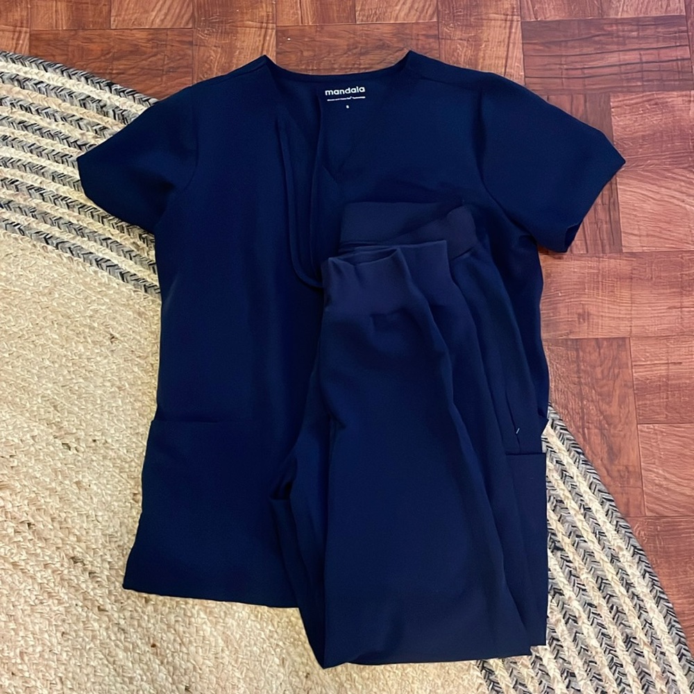 Navy Blue Mandala joggers